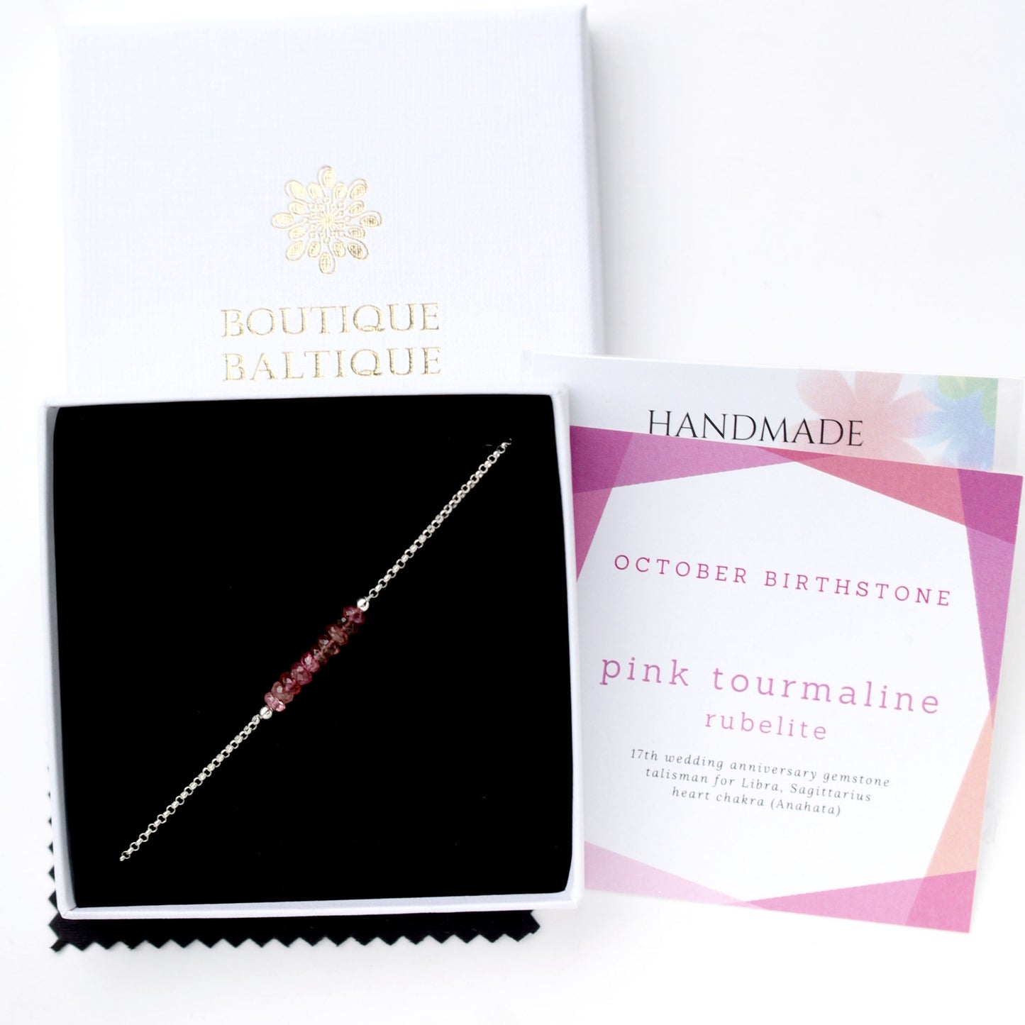 Rubelite Pink Tourmaline Bracelet • LINEA