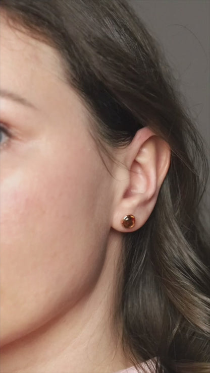 Citrine Stud Earrings