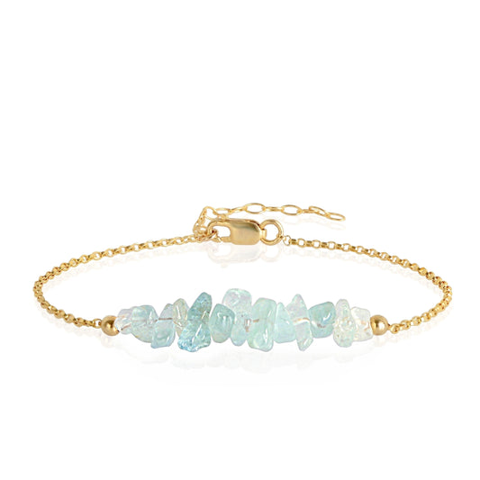 Raw Aquamarine Bracelet • TERRA