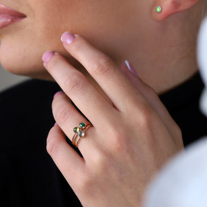 Mini Chrysoprase Ring • SPHERA