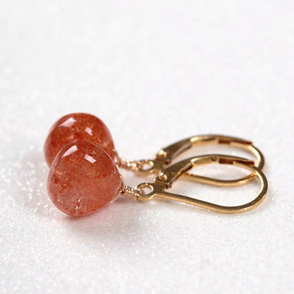 Sunstone Earrings