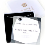 Black Tourmaline necklace packaged - Boutique Baltique