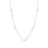 LUNA White Pearl Choker Necklace