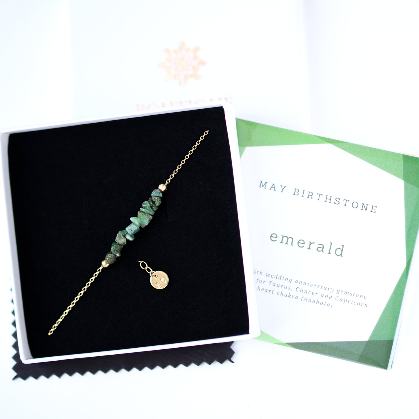 Raw Emerald Bracelet • TERRA