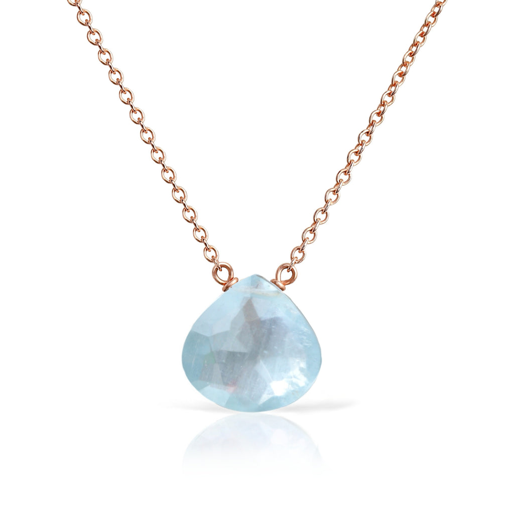 14kt Gold Aquamarine Necklace, Aquamarine Pendant, Marquise Necklace, March  Birthstone Necklace - Etsy