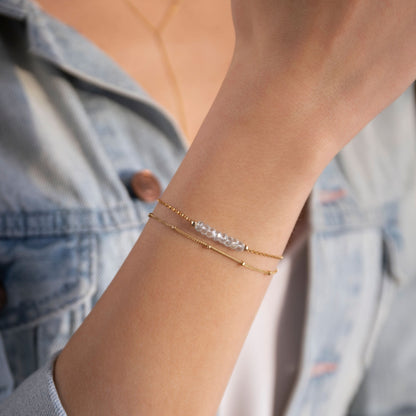Aquamarine Bar Bracelet - Boutique Baltique