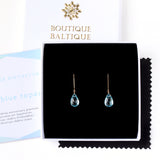 Sky Blue Topaz Earrings Bella - Boutique Baltique