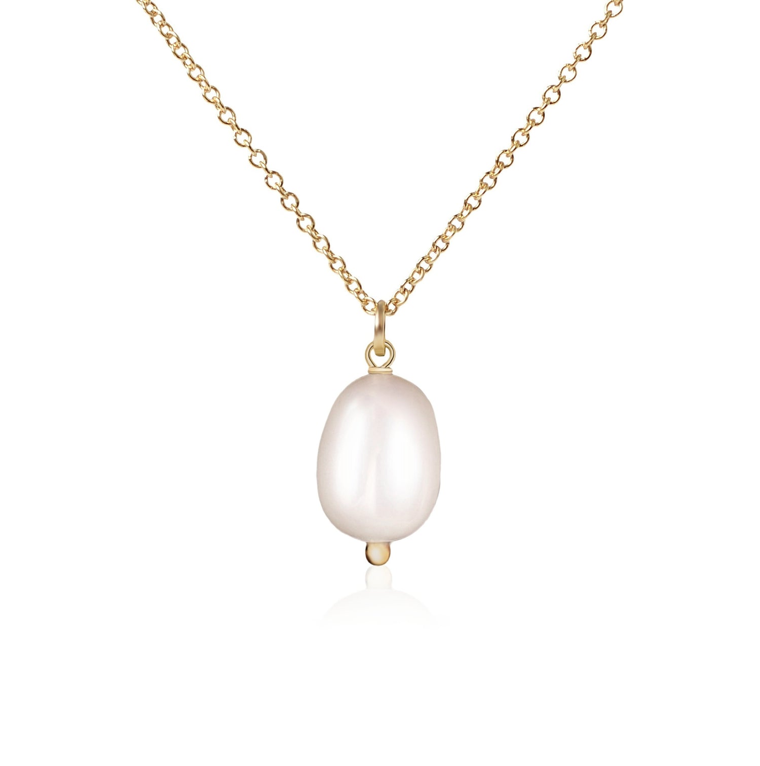 14k Gold Pearl Pendant