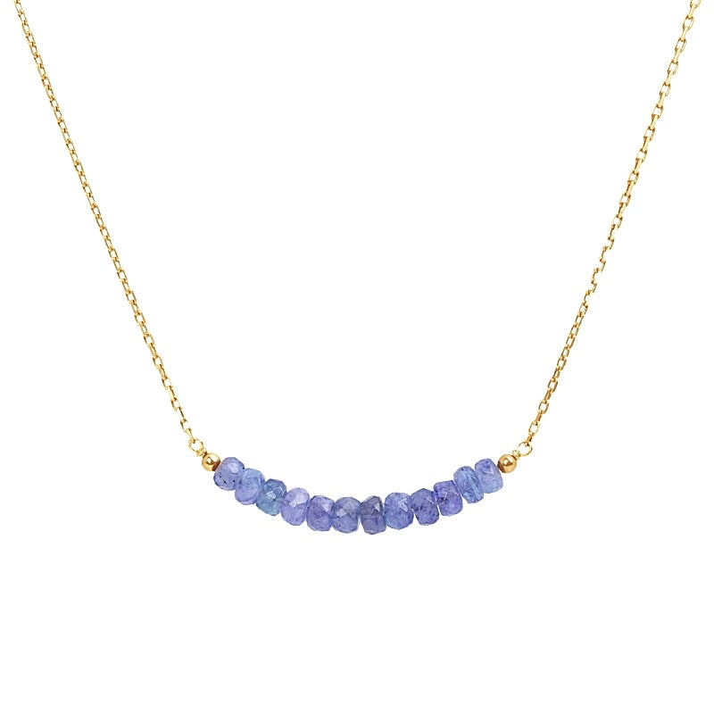 Tanzanite Bar Necklace • LINEA
