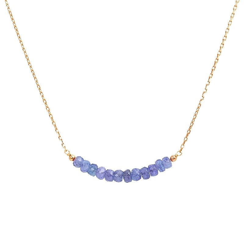Tanzanite Bar Necklace • LINEA