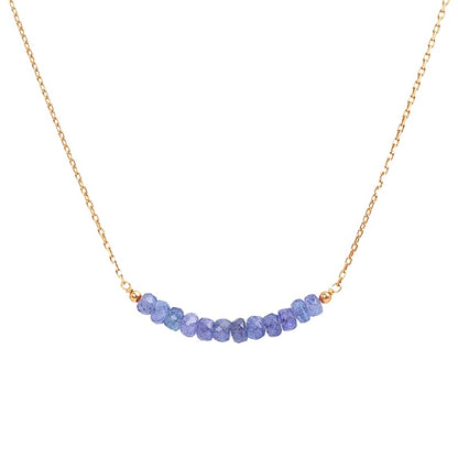 Tanzanite Bar Necklace • LINEA