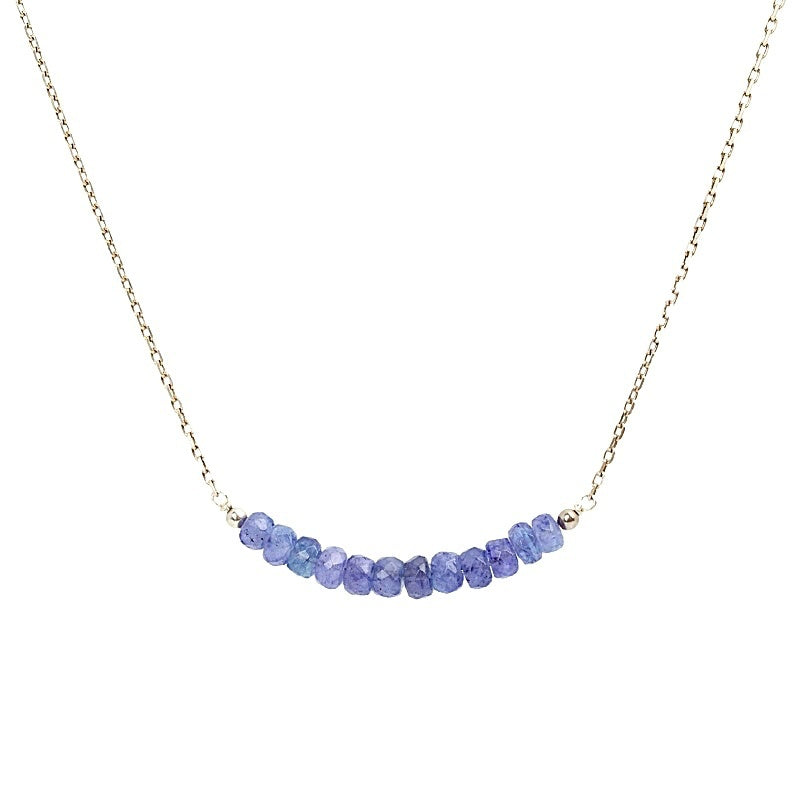 Tanzanite Bar Necklace • LINEA