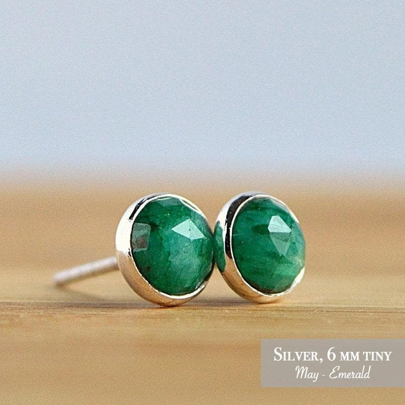Emerald Stud Earrings - Boutique Baltique