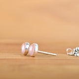 Rose Quartz Stud Earrings - Boutique Baltique