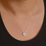 Raw Rainbow Moonstone necklace - Boutique Baltique