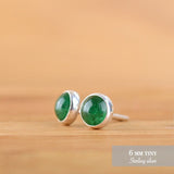 Green Aventurine Stud Earrings - Boutique Baltique