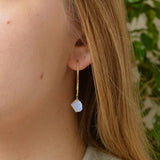 Raw Rainbow Moonstone Earrings - Boutique Baltique