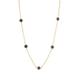 JUNO Black Pearl Necklace - Classic Pearl Choker, June Birthstone in 14k Solid Gold, Rose Gold or Sterling Silver