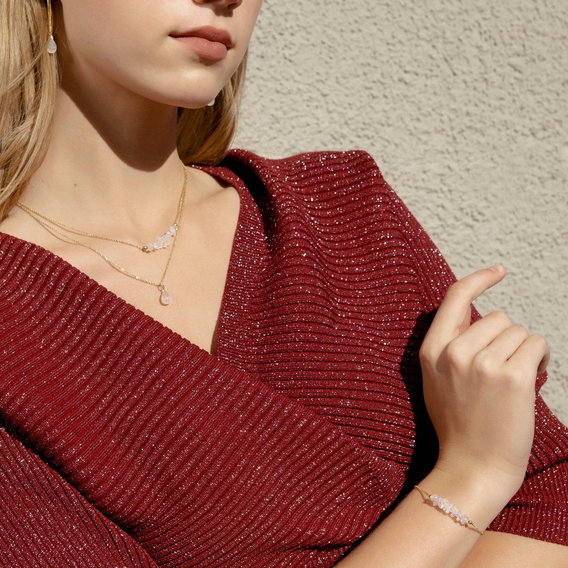 Raw Rainbow Moonstone Birthstone Jewlery - Jewlery by Boutique Baltique