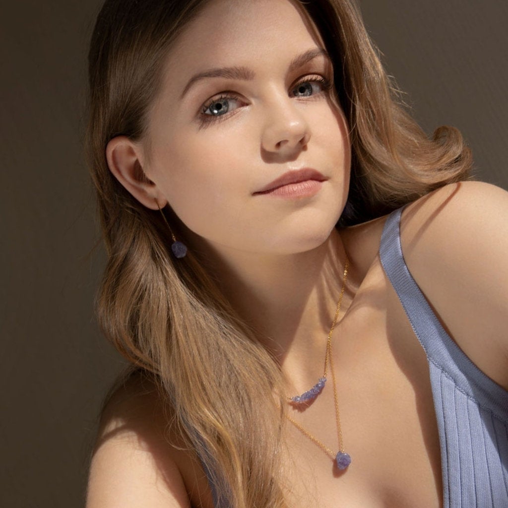 Raw Tanzanite Birthstone Jewlery - Handmade by Boutique Baltique