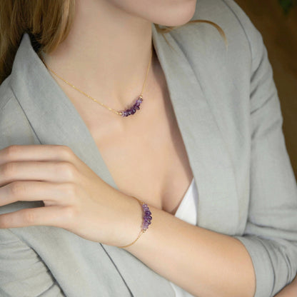 Raw Amethyst Birthstone Jewlery - Jewlery by Boutique Baltique