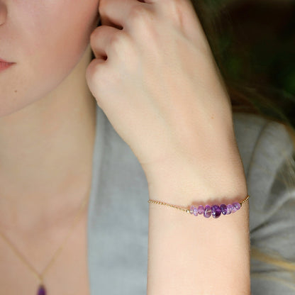 Raw Amethyst Bracelet - Jewlery by Boutique Baltique