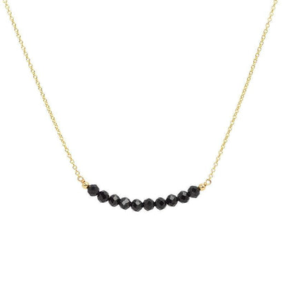 Black Tourmaline Bar Necklace - Boutique Baltique