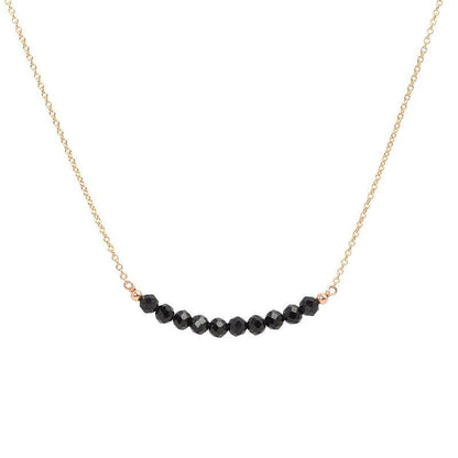 Black Tourmaline Bar Necklace - Boutique Baltique