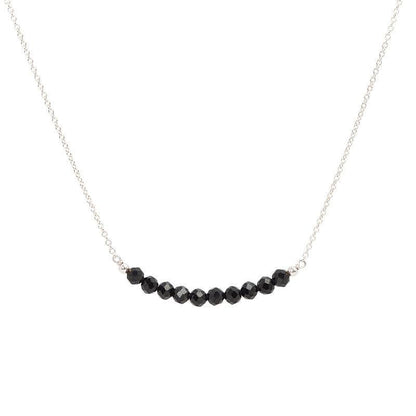 Black Tourmaline Bar Necklace - Boutique Baltique