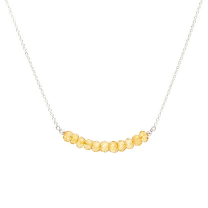 Citrine Bar Necklace - Boutique Baltique