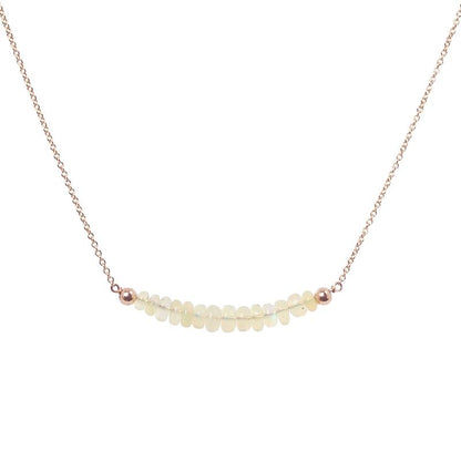 Ethiopian Opal Bar Necklace - Boutique Baltique