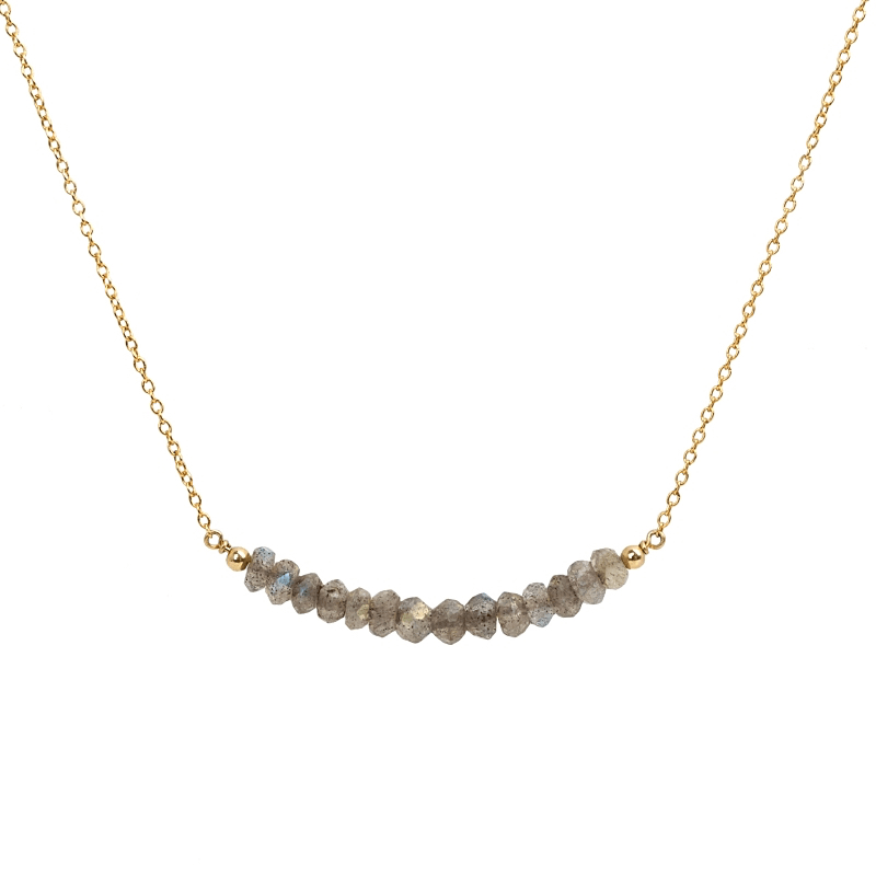 Labradorite Bar Necklace - Boutique Baltique