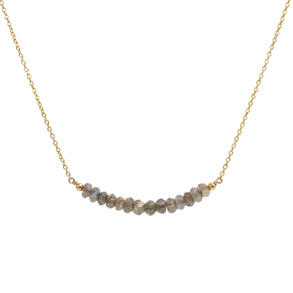 Labradorite Bar Necklace - Boutique Baltique
