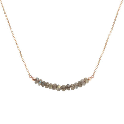 Labradorite Bar Necklace - Boutique Baltique