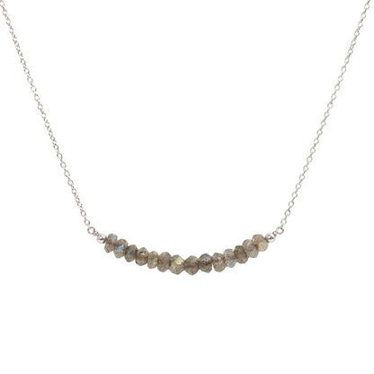Labradorite Bar Necklace - Boutique Baltique