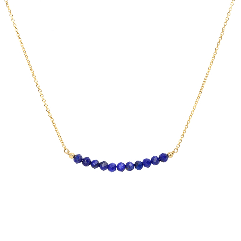 Lapis Lazuli Bar Necklace - Boutique Baltique