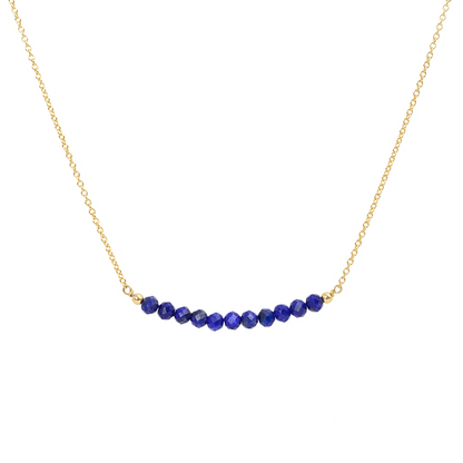 Lapis Lazuli Bar Necklace - Boutique Baltique