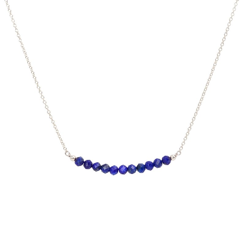 Lapis Lazuli Bar Necklace - Boutique Baltique