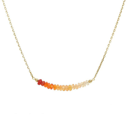 Mexican Fire Opal Necklace - Boutique Baltique