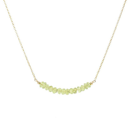 Peridot Bar Necklace - Boutique Baltique