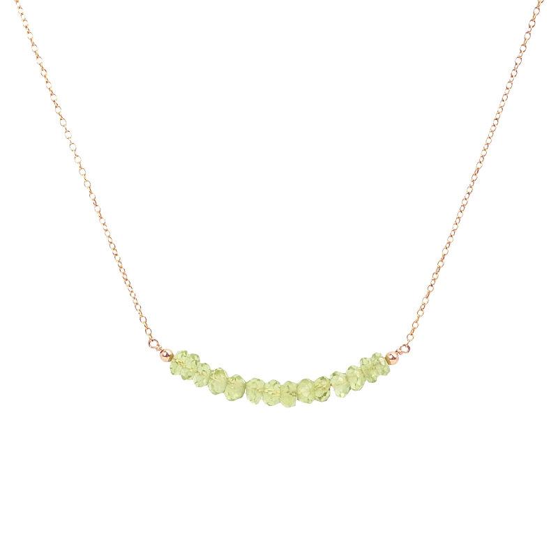 Peridot Bar Necklace - Boutique Baltique