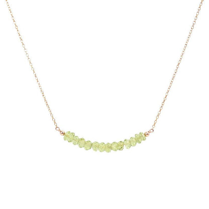 Peridot Bar Necklace - Boutique Baltique