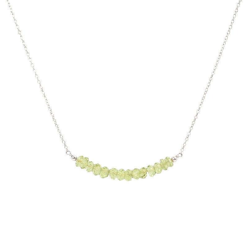 Peridot Bar Necklace - Boutique Baltique