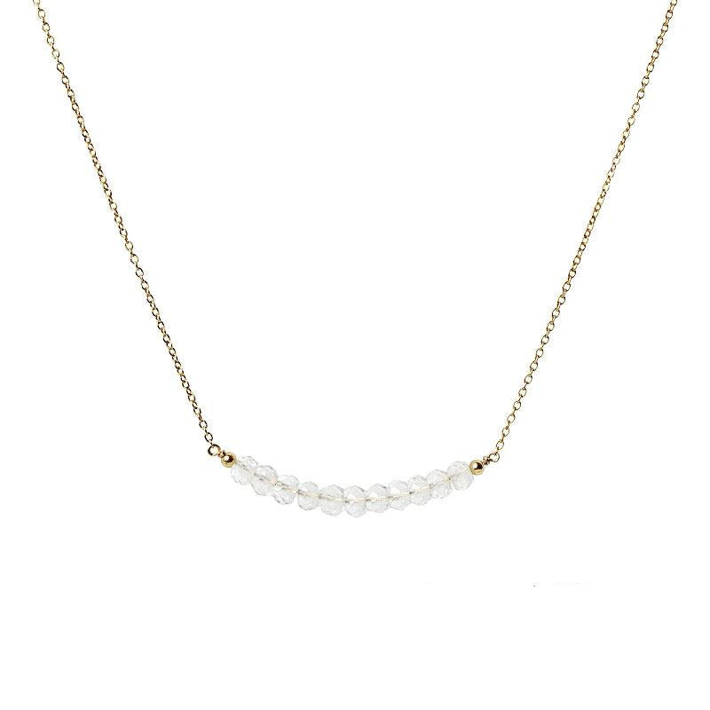 Rock Crystal Bar Necklace - Boutique Baltique