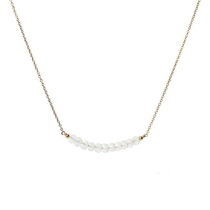 Rock Crystal Bar Necklace - Boutique Baltique