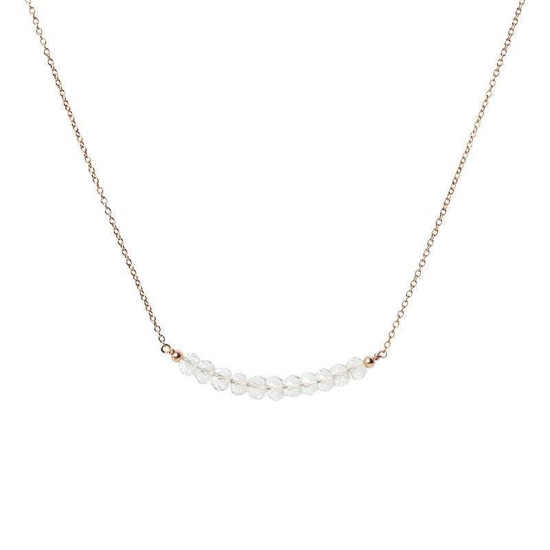 Rock Crystal Bar Necklace - Boutique Baltique