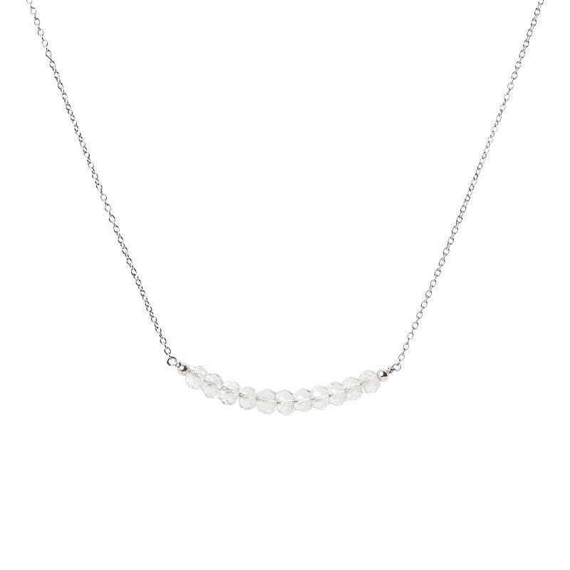 Rock Crystal Bar Necklace - Boutique Baltique