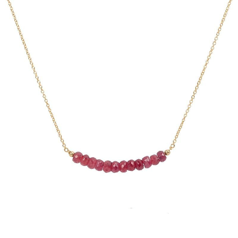 Ruby Bar Necklace - Boutique Baltique