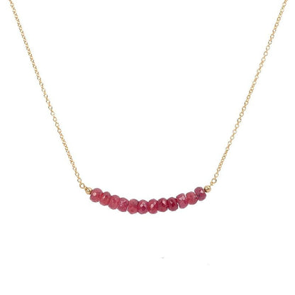 Ruby Bar Necklace - Boutique Baltique