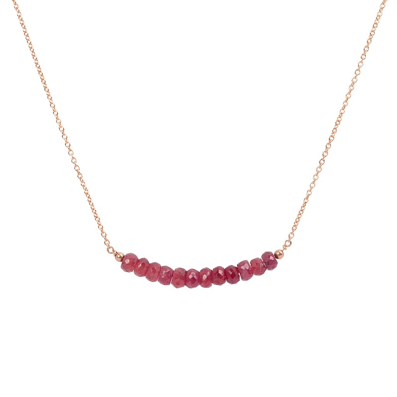 Ruby Bar Necklace - Boutique Baltique